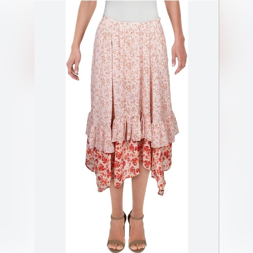 Free People Zuma Drippy Ruffle Skirt